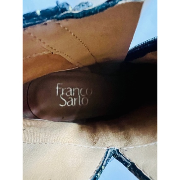 ‼️DISCONTINUED‼️ Franco Sarto Black & Gold Ankle Boots | Size 8M | 38 EU | $55 - Picture 8 of 8